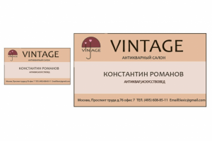 Разработка фирменного стиля антикварного салона