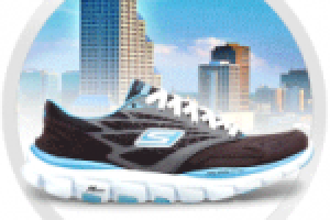 Реклама спортивной обуви «Skechers» и «Merrell».
