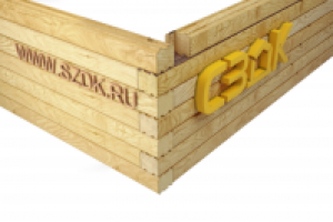 Визуализация составных частей дома(Брус профилированный)