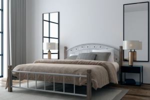 Визуализация кровати в спальне