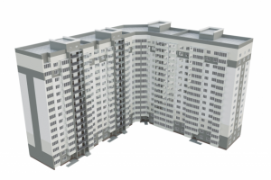 Моделирование многоэтажного жилого здания