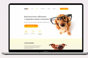 Лендинг для ветеринарной клиники