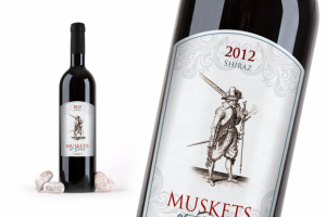 Винная этикетка Мушкеты