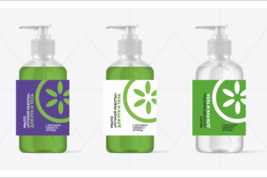 Этикетка мыло Огурец