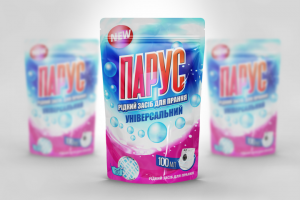 Упаковка порошка стирального