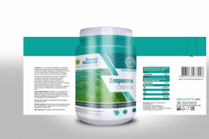 Этикетка Хлорелла