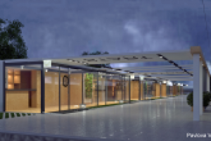 Проект улицы торговых павильонов