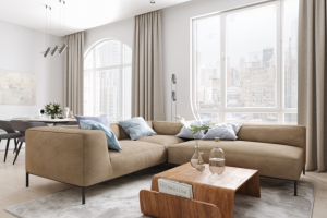 гостиная в современном стиле.