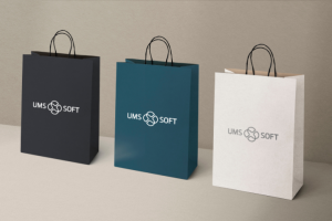 Крафтовый фирменный пакет