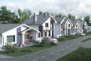 Визаулизация коттеджного поселка