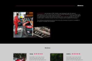 Auto Service landing page
