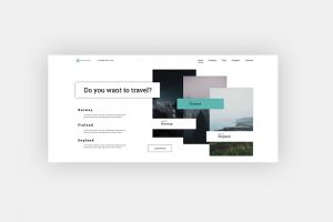 Прототип лендинга про путешествия в северные стран