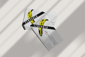 Визитная карточка для выставки современного искусства