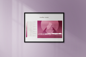 Иллюстрация Retrowave (холодная гамма)