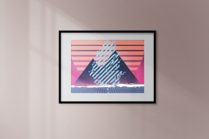 Иллюстрация Retrowave (оригинал)