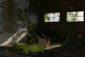 заброшенная комната на статом заводе