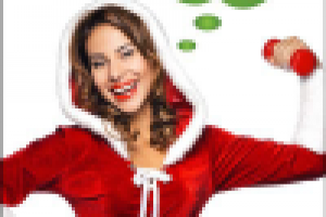 Новогодний баннер для фитнес центра.