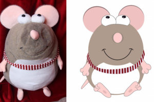 Отрисовка персонажа по фото игрушки