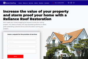 Лендинг кровельной компании