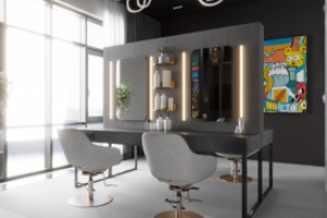 3D-дизайн для салона по продаже и наращиванию волос