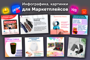 Картинки для соц. сетей и маркетплейсов