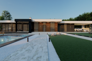 Баня/гостевой дом в современном стиле