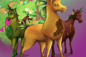 Дизайн персонажей для Crypto Unicorns game