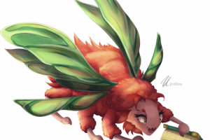 Curious butterfly character concept