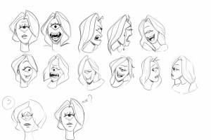Fortune teller face expressions chart