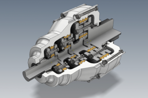Трехступенчатый планетарный редуктор