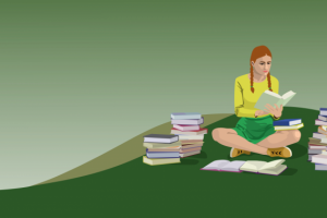 Иллюстрация ученицы