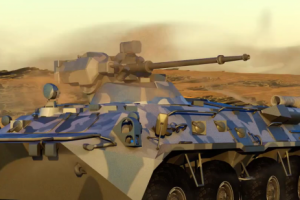 Анимация БТР (Corona Render)