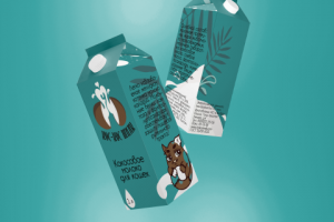 Мокап упаковки для молока