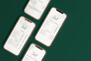 Дизайн прайса для бьюти-бара "Shanti"