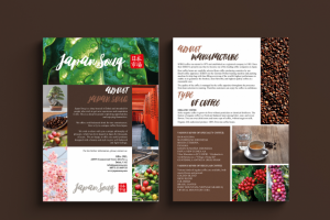 Листовка кофе для Арабских Эмиратов