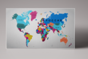 Карта мира в векторе для тур агенства