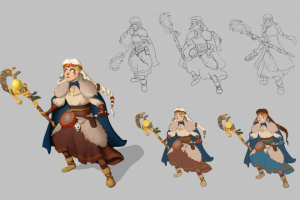 Шаман с посохом