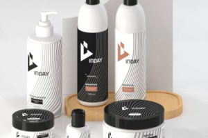 Этикетки косметики для волос.