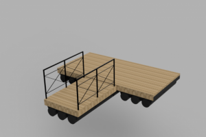 Классический понтон, вариант сборки.