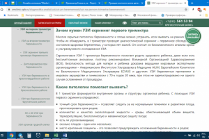 УЗИ 1-го триместра беременности