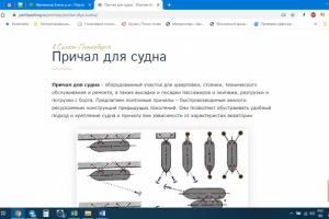 Причал для судна