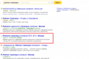 Рейтинг страховых