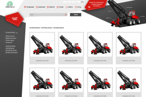 Дизайн интернет-магазина psd drev.biz