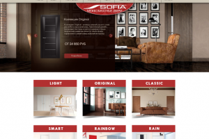 Дизайн psd (под все устройства) sofia-doors.ru
