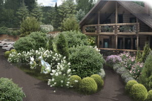 Озеленение территории отеля