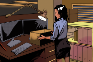 Иллюстрации для визуальной новеллы в стиле "комикс"