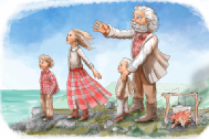 иллюстрация к повести Ю. Егорова "Корабельный плотник"