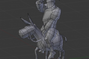 Риггинг низкополигональной модели 30 костей на 2-х персонажей