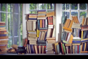 Заставка программы "Книги" на телеканале "Дождь"