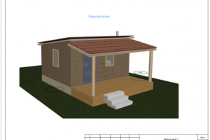 Эскизный проект летнего дома из газобетона